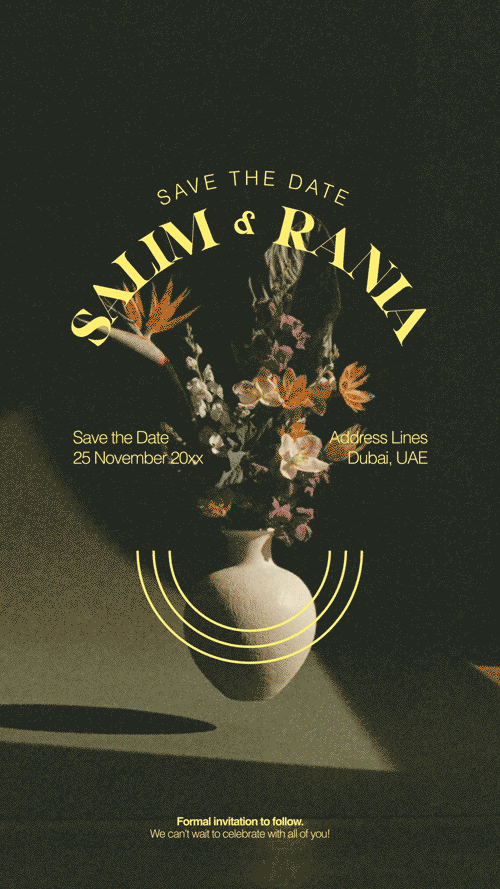 Save the Date – Salim & Rania